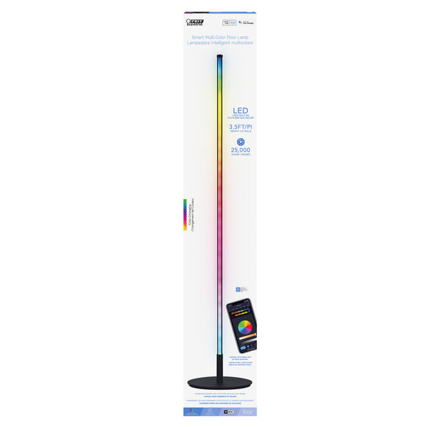 Feit Electric 42 In. Smart Wi-Fi Multi-Color LED Floor Lamp With Music Sync Alexa Google (4-Pack)