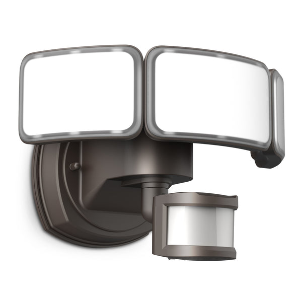 Feit Electric 46W Daylight (5000K) Bronze Triple Head Dusk To Dawn Motion Sensor LED Flood Light