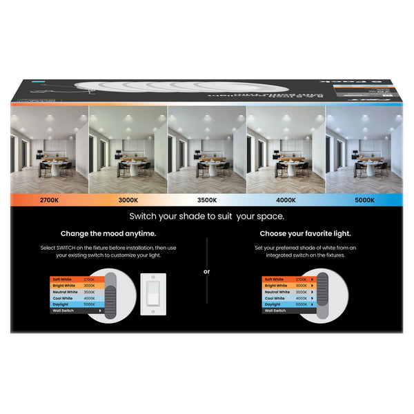 Feit Electric 5/6 In. 75W Replacement Adjustable White Dimmable LED Recessed Downlight (6-Pack)