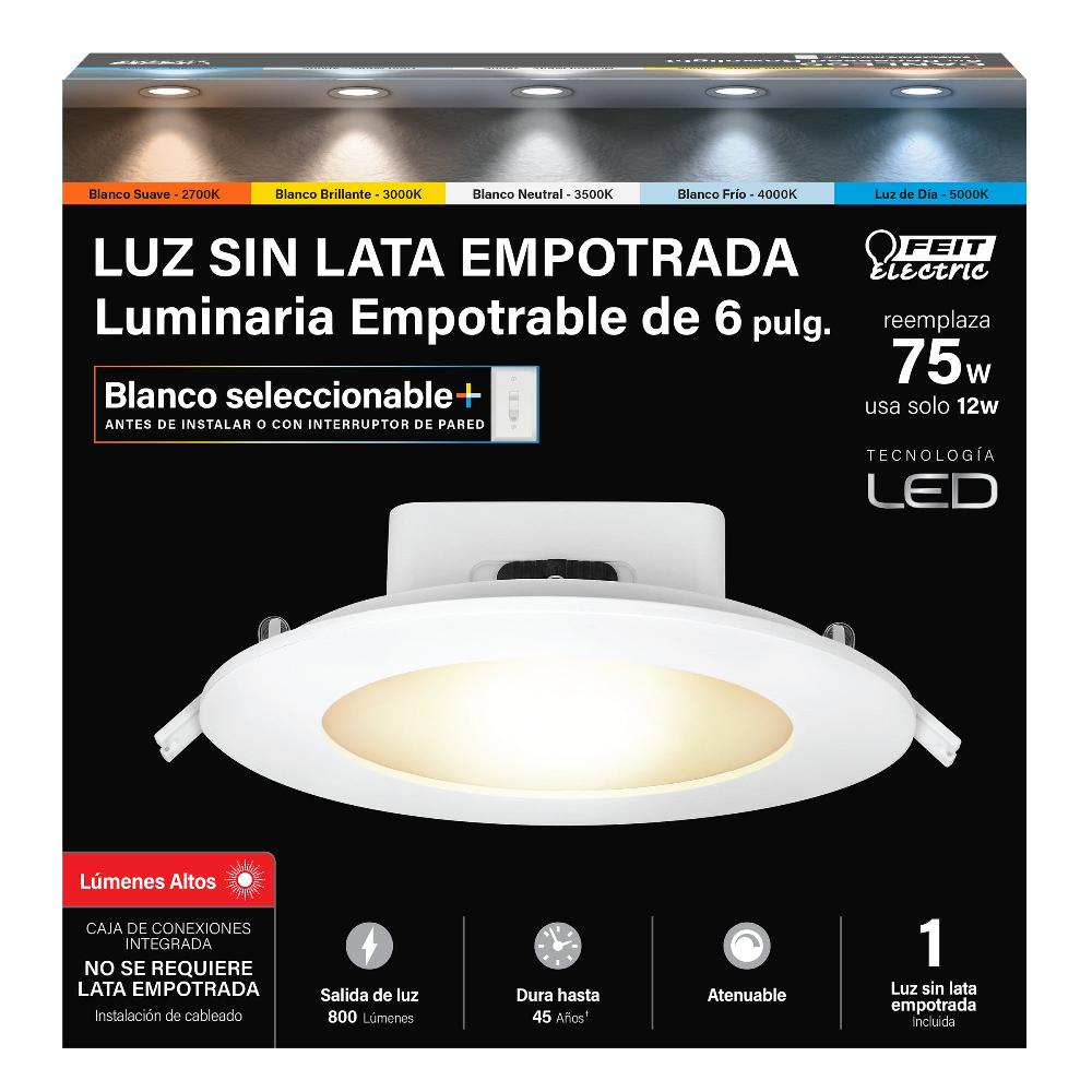 Feit Electric 5-6 In. Color Selectable Integrated J-box Recessed Downlight