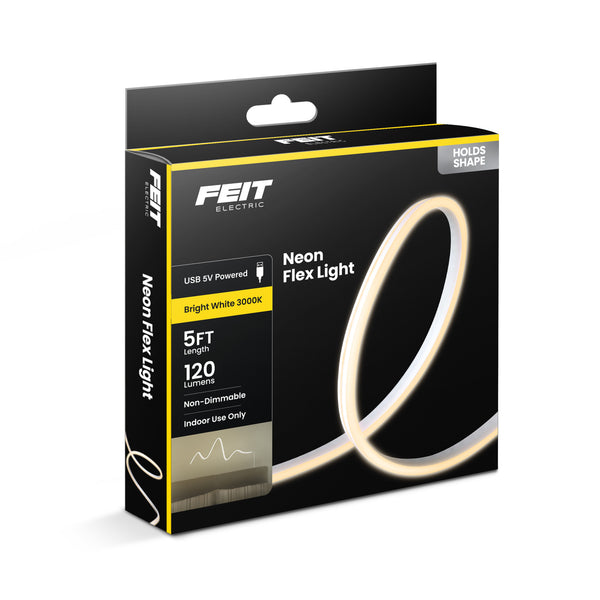 Feit Electric 5 Ft. Indoor USB-Powered White Neon Flex Light