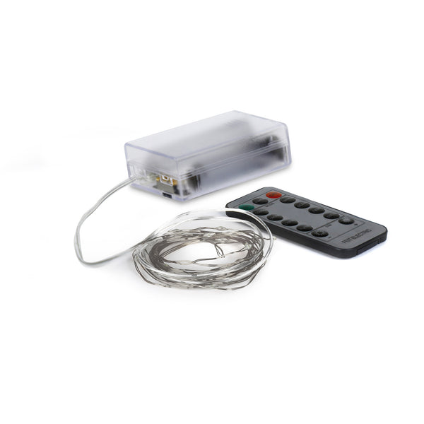 feit electric 6 ft. Color Changing Silver Wire Fairy String Light