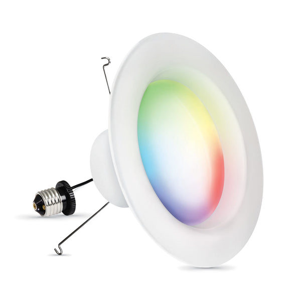 Feit Electric 6 In. 11.1W (75W Replacement) Color Changing Smart Alexa Google Wi-Fi Recessed Downlight