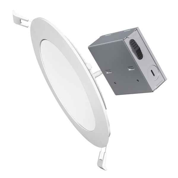 feit electric 6 in. 65W Replacement Adjustable White (5CCT) Tethered J-Box LED Downlight
