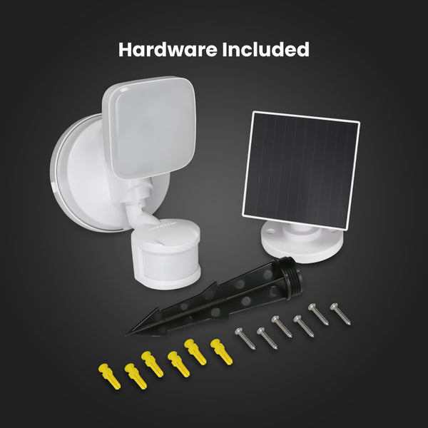 Feit Electric 6 In. Daylight (5000K) White Solar Single Head Motion Security Floodlight