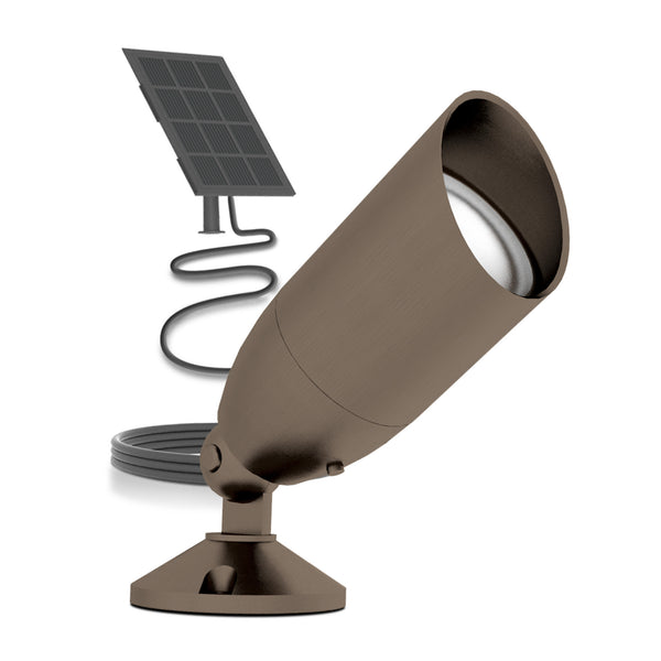 feit electric 8 in. Bronze OneSync Landscape High Output LED Solar Spotlight