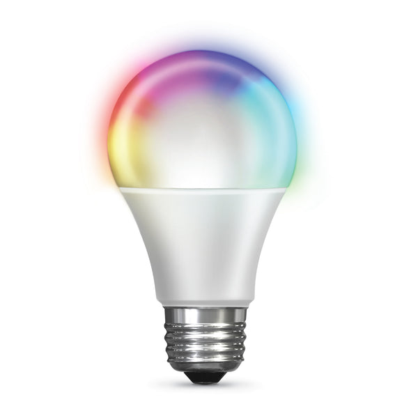 feit electric 9W (60W Replacement) Color Changing E26 Base A19 Decade Smart Wi-Fi Light Bulb (2-Pack)