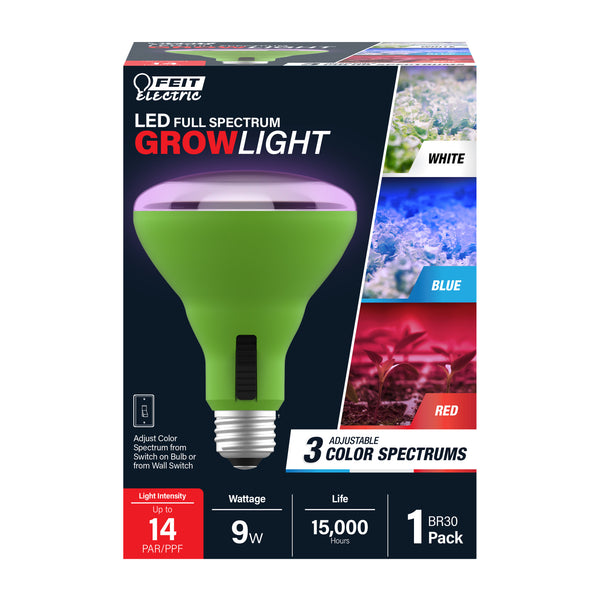 Feit Electric 9W Multi Spectrum BR30 Adjustable LED Grow Light