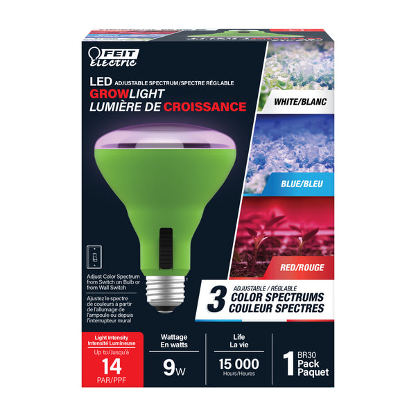 Feit Electric 9W Multi Spectrum BR30 Adjustable LED Grow Light