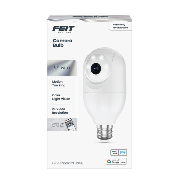 Feit Electric E26 Socket Bulb Camera With Motion Tracking