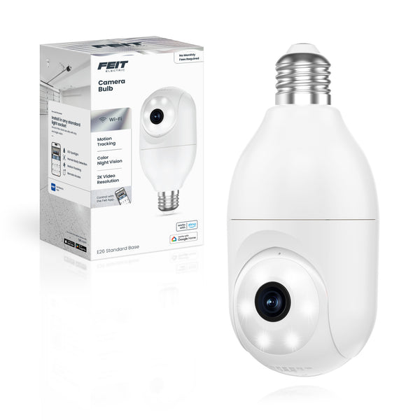 Feit Electric E26 Socket Bulb Camera With Motion Tracking