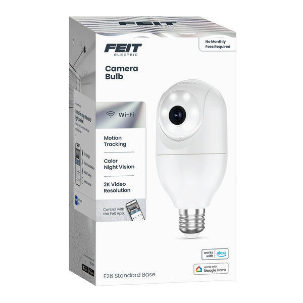 Feit Electric E26 Socket Bulb Camera With Motion Tracking