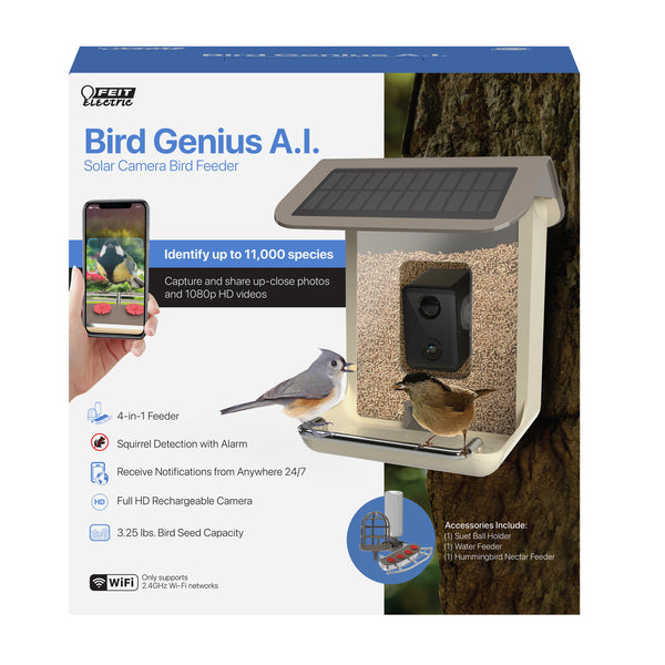 Feit Electric 2.5L Smart Solar Camera Bird Feeder
