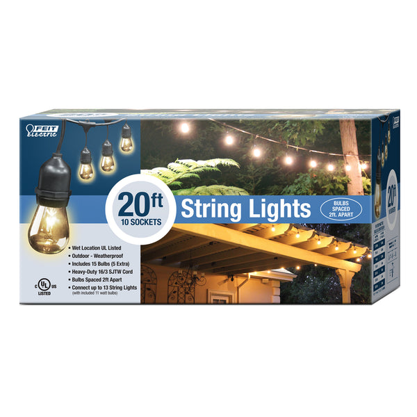 Feit Electric 20 Ft. Incandescent String Light Set