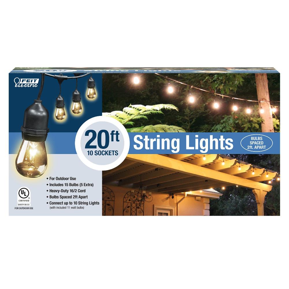 Feit Electric 20 Ft. Incandescent String Light Set