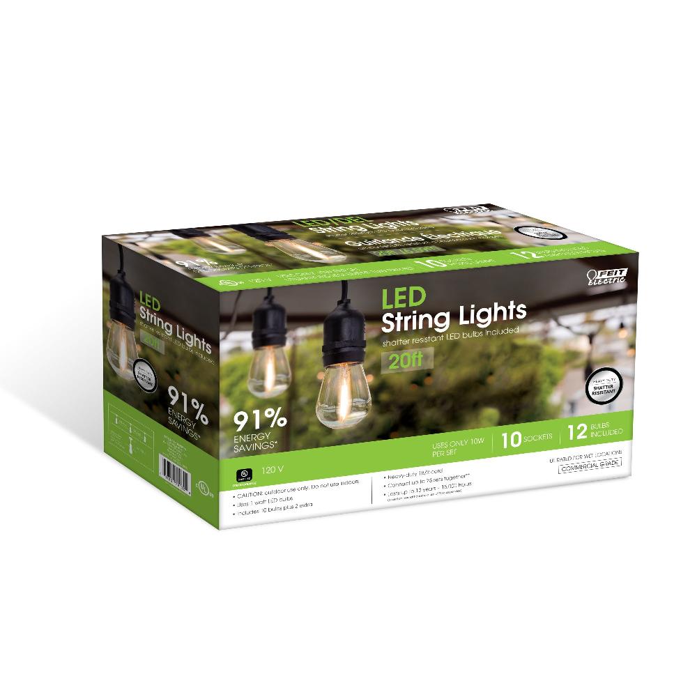 Feit Electric 20 Ft. LED S14 String Lights