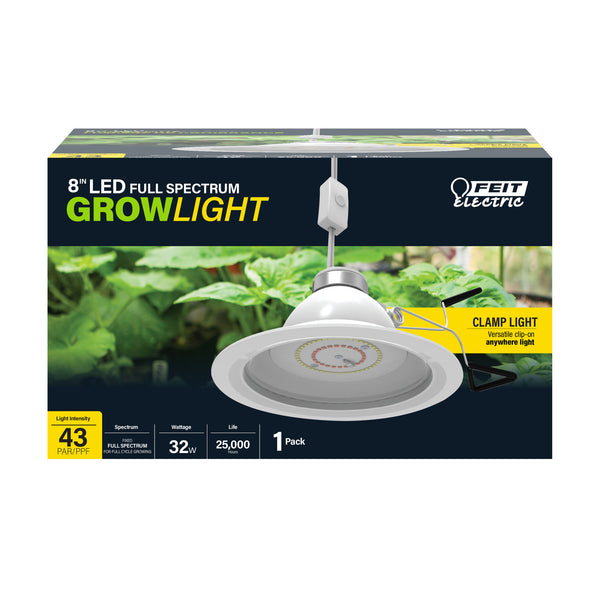 Feit Electric 8 In. Clamp Mount LED Grow Light