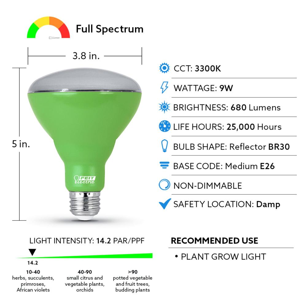 Feit Electric BR30 LED Plant Grow Light Bulb