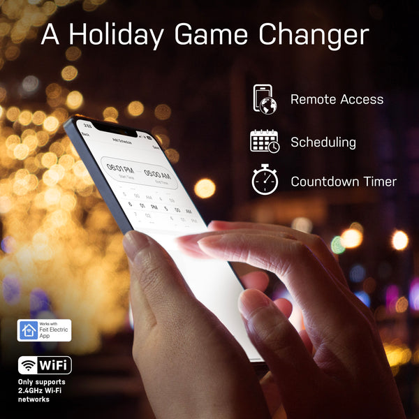 Feit Electric Dual Outlet Outdoor Wi-Fi Smart Plug