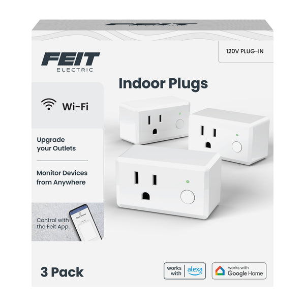 Feit Electric Indoor Smart Wall Plug (3-Pack)