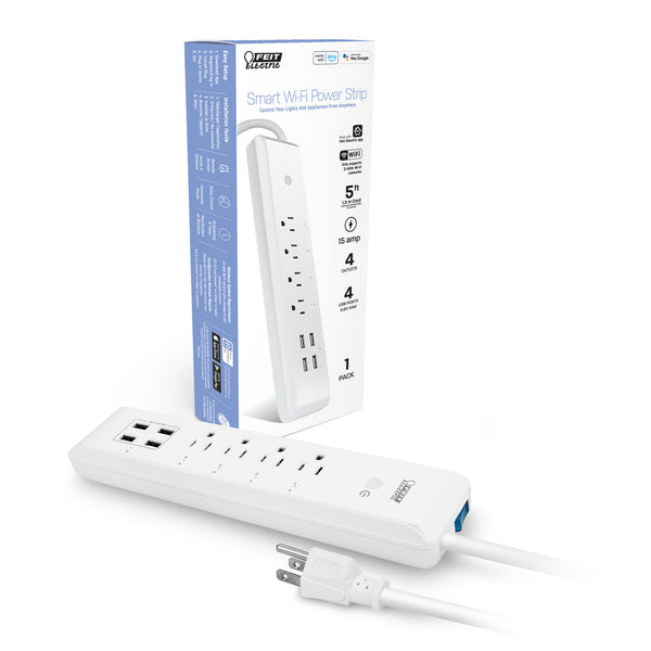 Feit Electric Smart Wi-Fi 4-Outlet Powerstrip