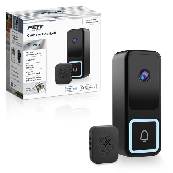 Feit Electric Wired AI Smart Camera Doorbell