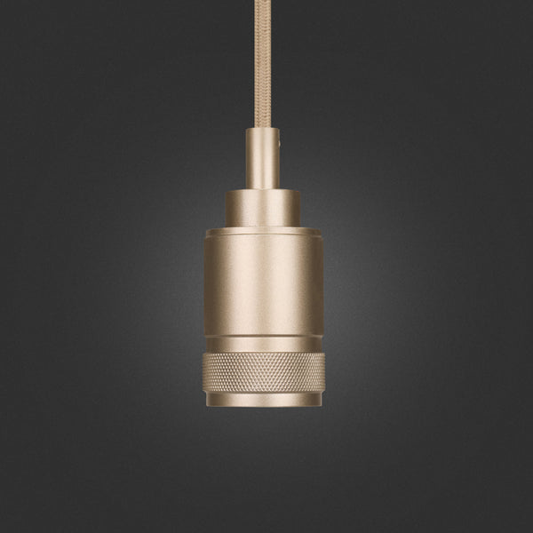Feit Electric Industrial Style Pendant Light Fixture Matte Gold Finish (No Bulb Or Shade Included)