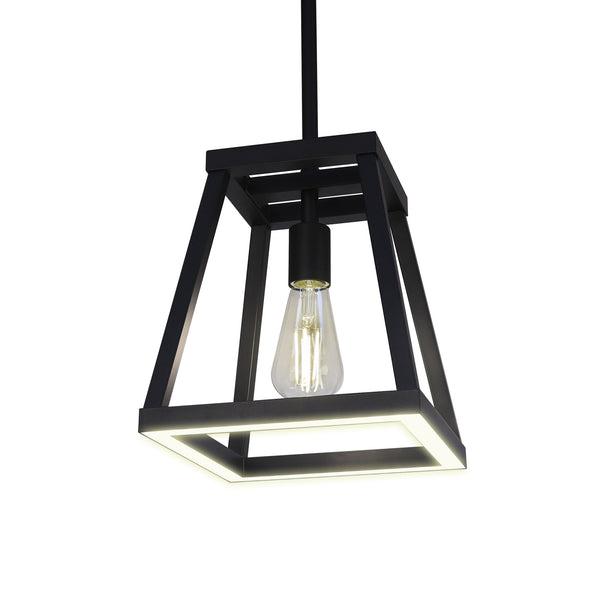 feit electric Katalyst Collection LED Decorative Single Light Pendant Matte Black
