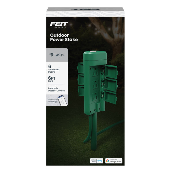 Feit Electric Six Outlet Outdoor Stake Wi-Fi Smart Plug