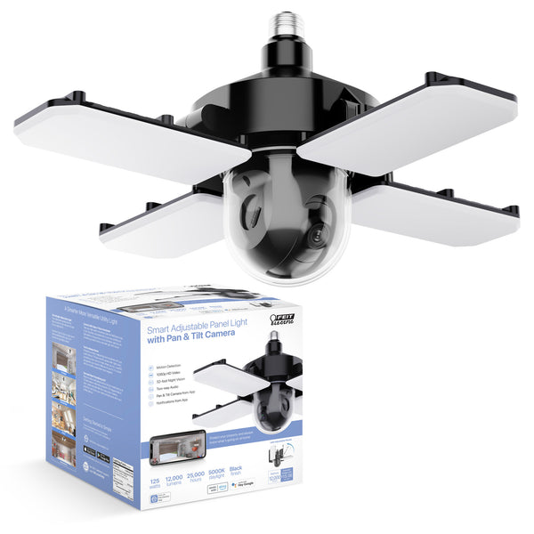 Feit Electric Smart Adjustable Panel Light With Pan And Tilt Camera