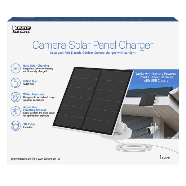 Feit Electric Smart Camera Solar Panel Continuous Charger