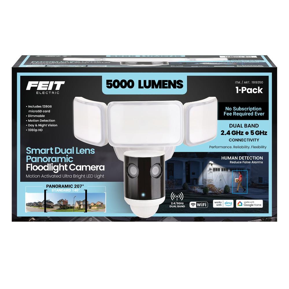 Feit Electric Smart Dual Lens Panoramic Flood Light Camera