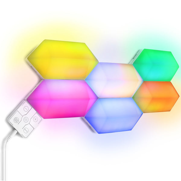 Feit Electric Smart Linkable Hexagon Light Tiles 6-Pack Starter Kit