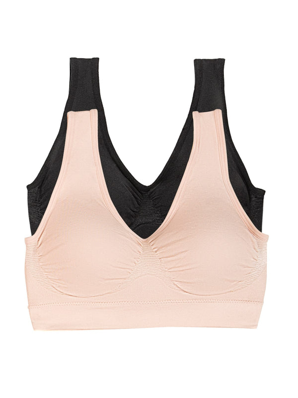 felina Body Smooth Seamless Wireless Bralette 2-Pack
