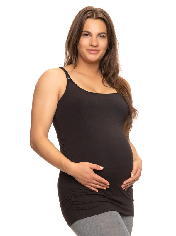 Felina Cotton Modal Maternity Cami With Nursing Clips