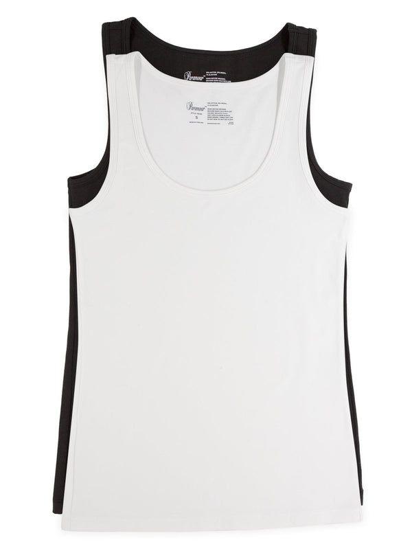 felina Cotton Modal Stretch Layering Tank Top 2-Pack