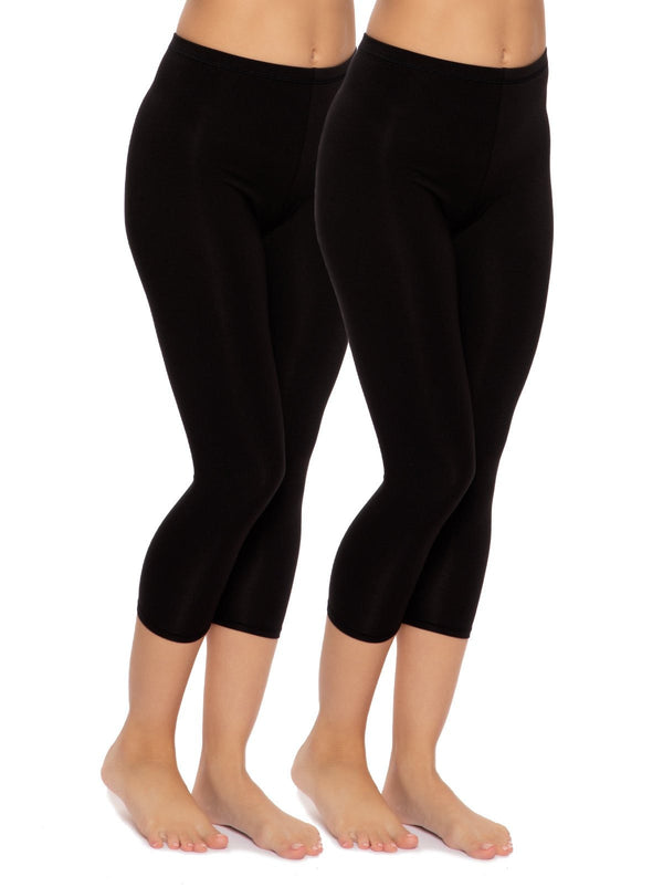felina Cotton Modal Capri Leggings 2-Pack