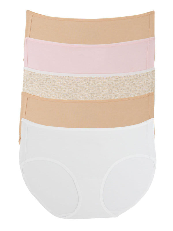 felina Cotton Modal Full Coverage Hipster 5-Pack