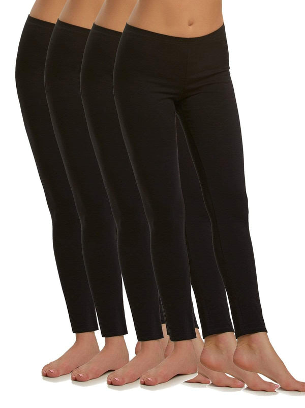 felina Cotton Modal Lightweight Leggings 4-Pack