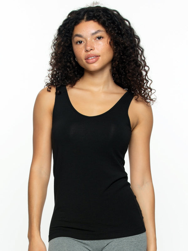 Felina Cotton Modal Reversible Tank Top 4-Pack