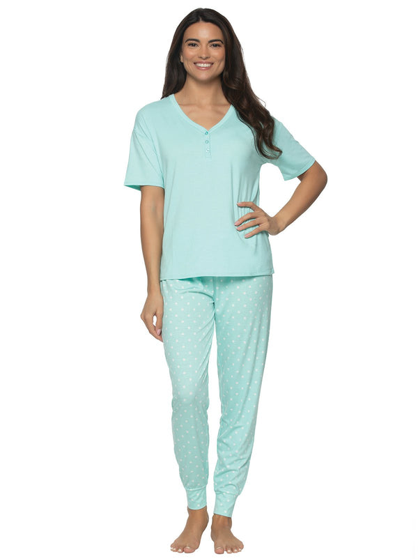 Felina Jessie Short Sleeve Pajama Set