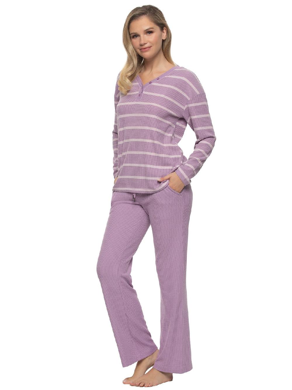 Felina Jolie 2-Piece Henley & Lounge Pant Set