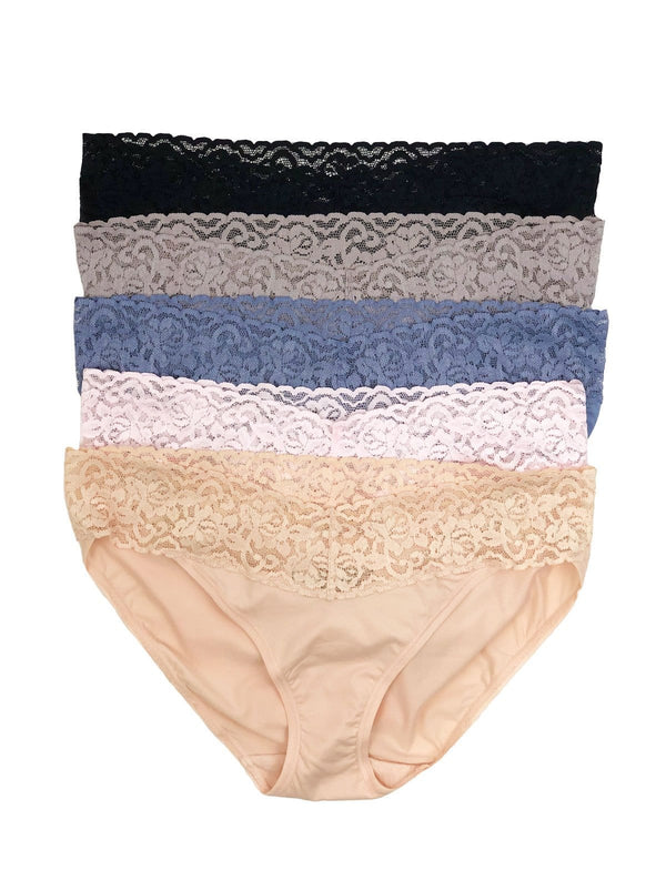 felina Lace Top Women's Bikini Underwear 5-Pack