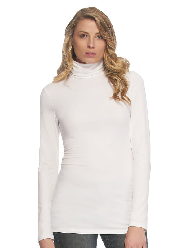 felina Long Sleeve Cotton Modal Turtleneck