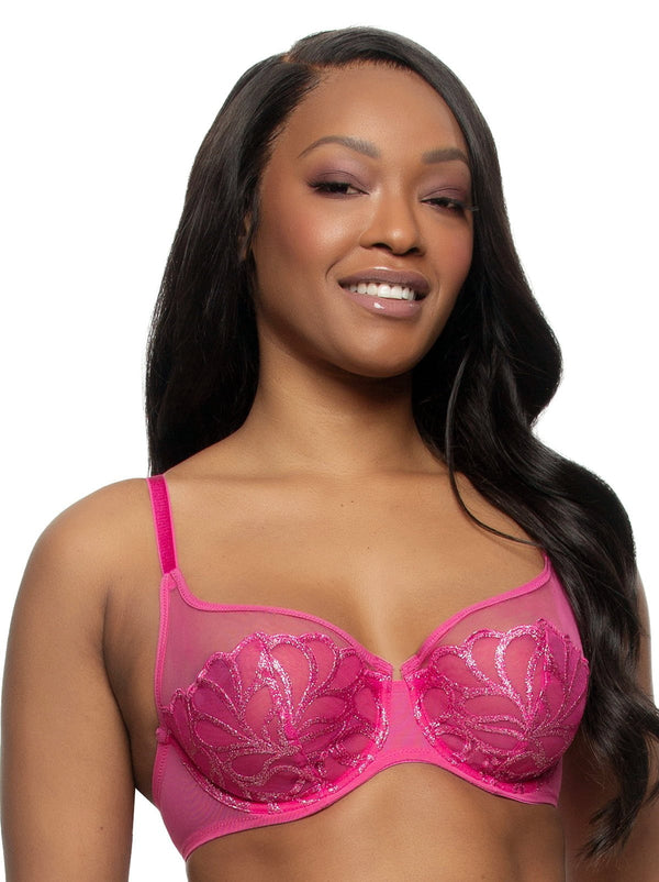 Felina Lotus Embroidered Unlined Bra