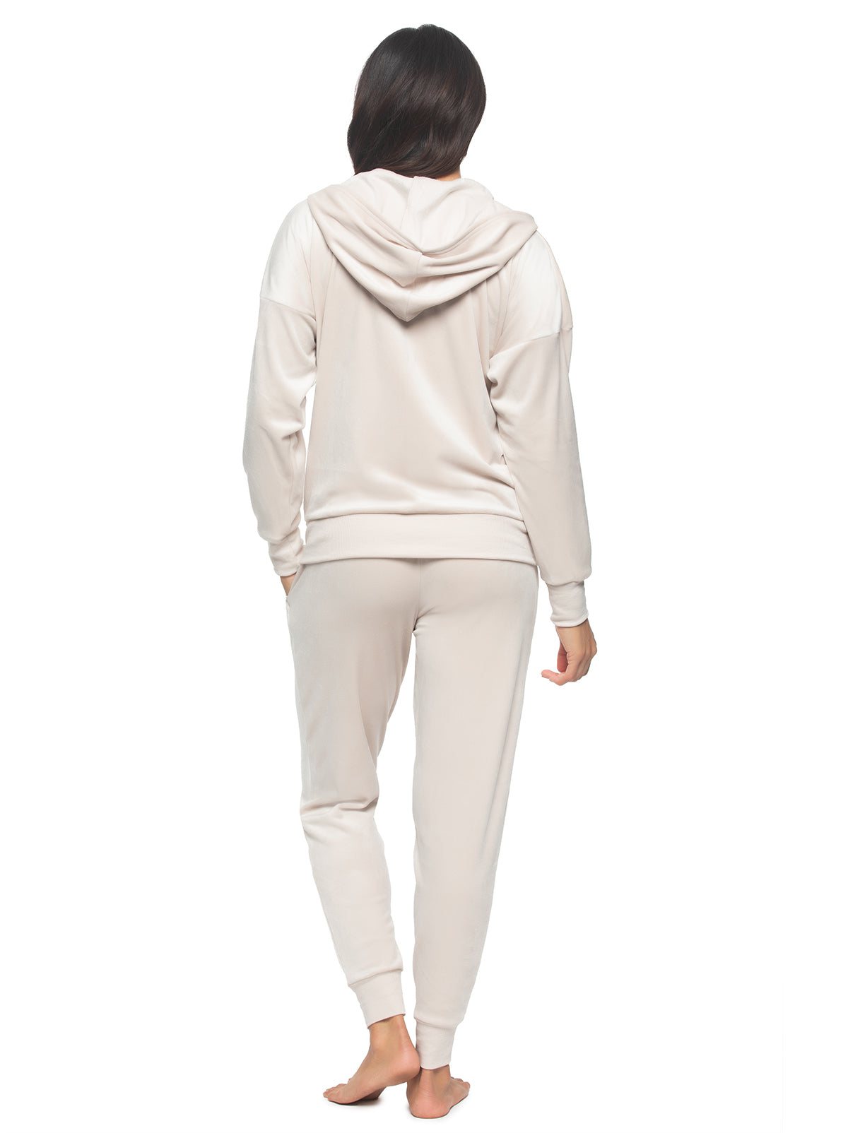 Felina Luxe Velour Zip Hoodie Set
