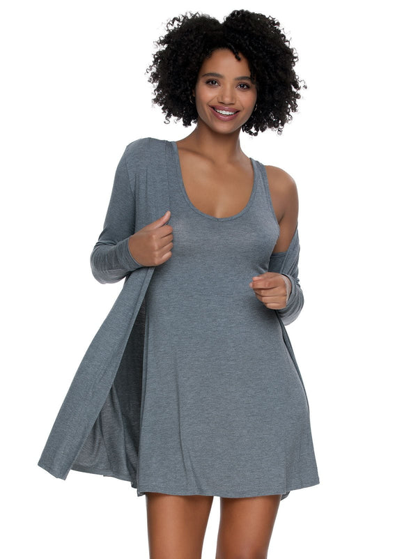 felina Modal Tank Chemise & Wrap Set