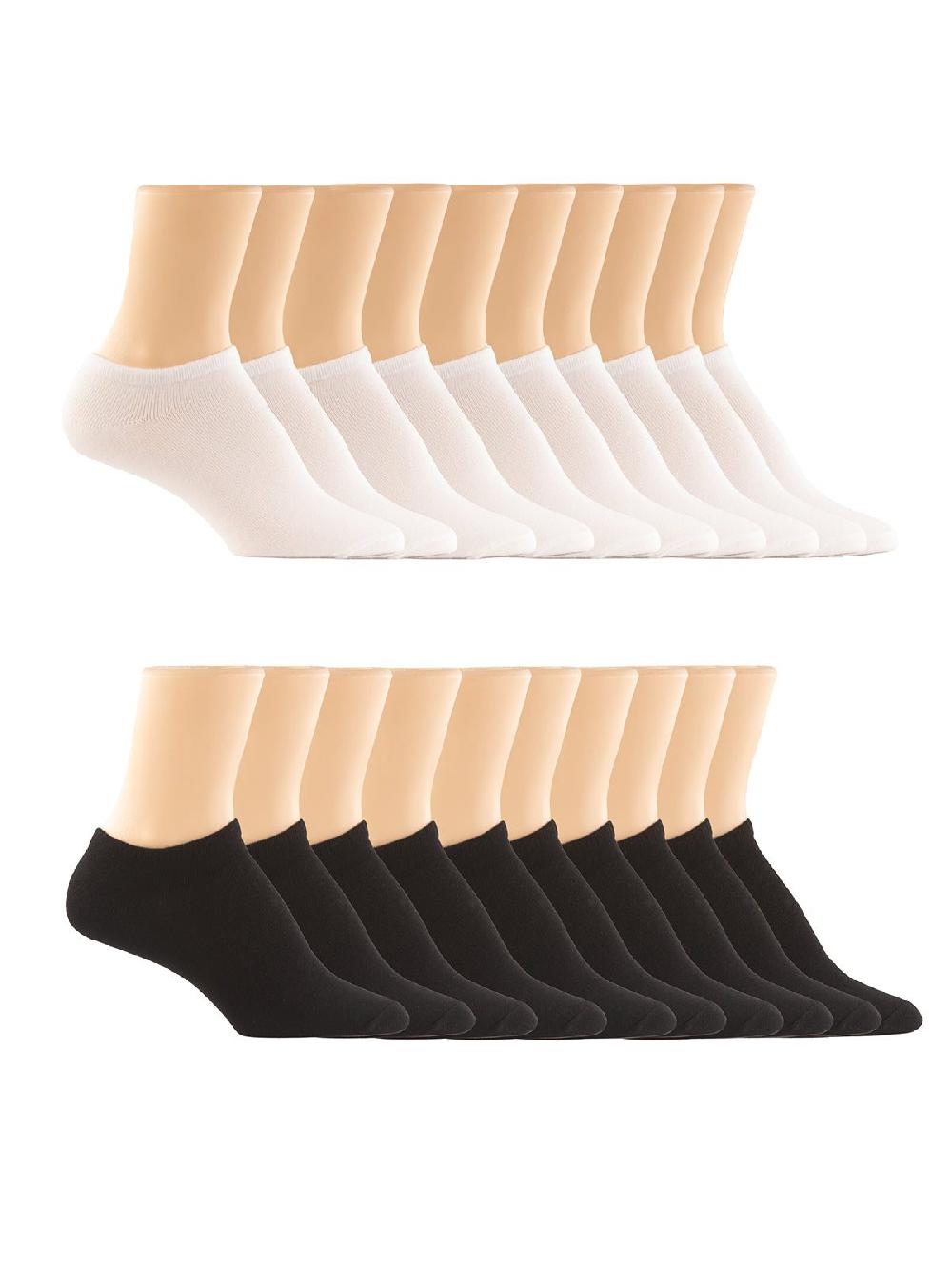 Felina No-Show Bamboo Socks 10-Pack