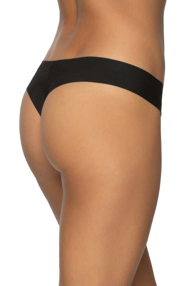 Felina No Show Elastic Free Thong 5-Pack