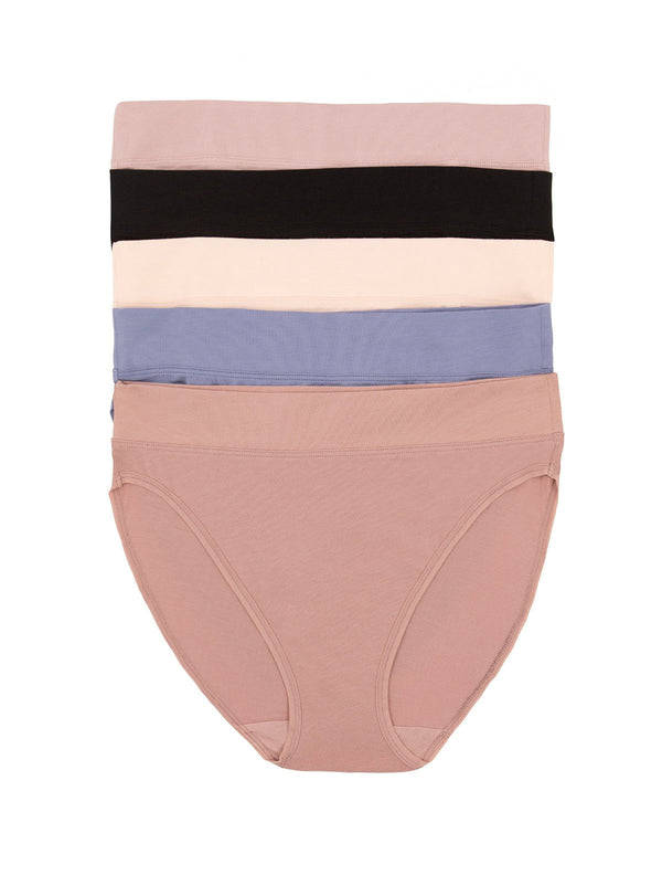 felina Pima Cotton Hi-Cut Underwear 5-Pack